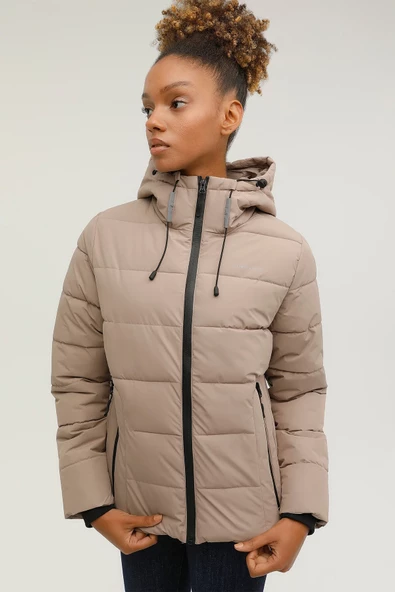 Lumberjack Kadın Oversize Kapüşonlu Kışlık Mont - Sıcak ve Şık