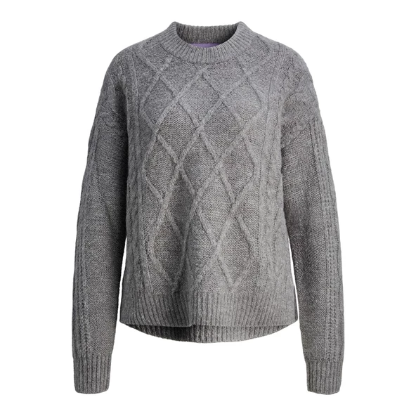 Jack&Jones JJXX Kadın Oversize Örgü Kazak - Günlük Stil - 6