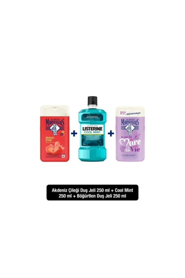 Lpm Akdeniz Çileği 250 Ml+listerine Cool Mint Hafif Tat 250 Ml+lp