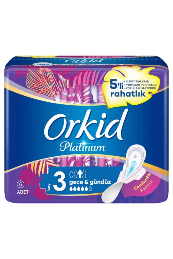 Platinum Gece & Gündüz (boy 3) 6 Adet Hijyenik Ped