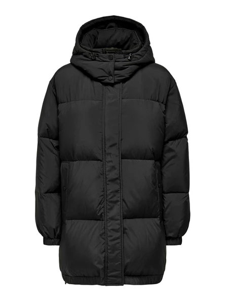 Only Oversize Kapüşonlu Midi Şişme Mont - Kışlık Günlük - 4