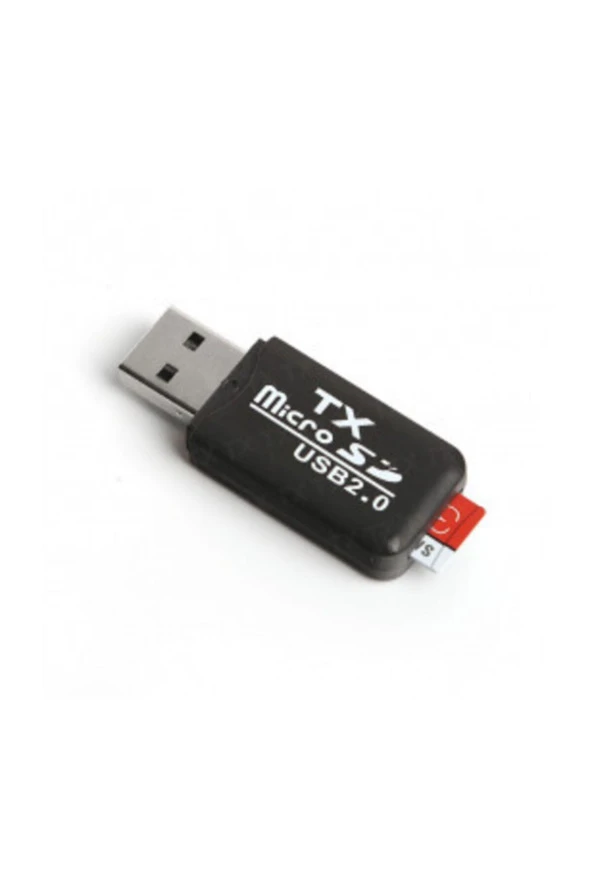 TX UCR204 USB 2.0 MicroSD Kart Okuyucu - Siyah