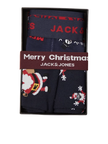 Jack&Jones Noel Boxer Şort & Çorap Seti - Hediyelik - 5
