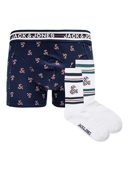 Jack&Jones Minimalist Erkek Boxer Şort & Çorap Seti - Rahat ve Şık - 3