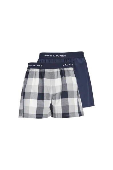 Jack&Jones Minimalist Pamuk Erkek Boxer Şort 2'li Set - Rahat ve Şık - 9