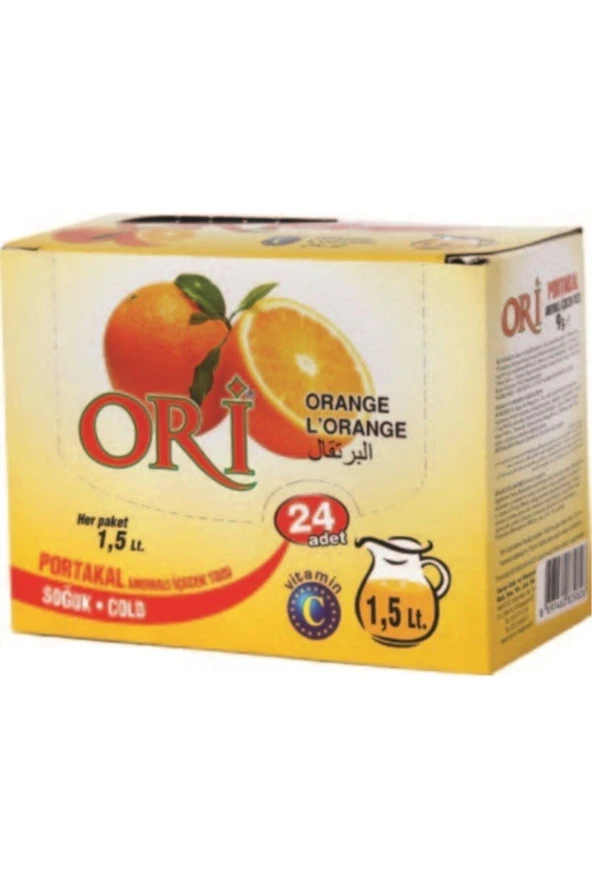 Portakal Aromalı Soğuk Içecek Tozu 9 Gr X 24 Paket