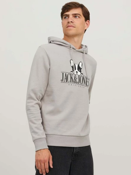 Jack&Jones Erkek Kapüşonlu Sweatshirt - Oversize & Rahat