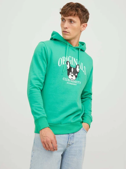 Jack&Jones Erkek Kapüşonlu Sweatshirt - Oversize & Rahat - 7
