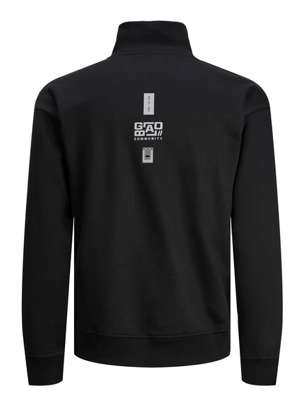 Jack&Jones Erkek Minimalist Yarım Fermuarlı Uzun Kol Sweatshirt - 8