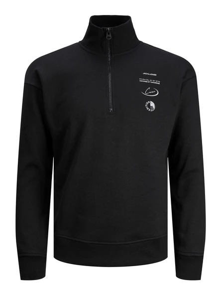 Jack&Jones Erkek Minimalist Yarım Fermuarlı Uzun Kol Sweatshirt - 3