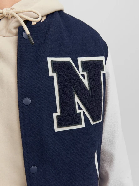 Jack&Jones Oversize Vintage Erkek Beyzbol Mont - Günlük Stil - 11