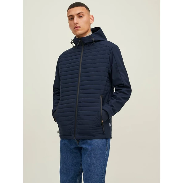 Jack&Jones Minimalist Kapüşonlu Erkek Mont - Günlük Stil - 2