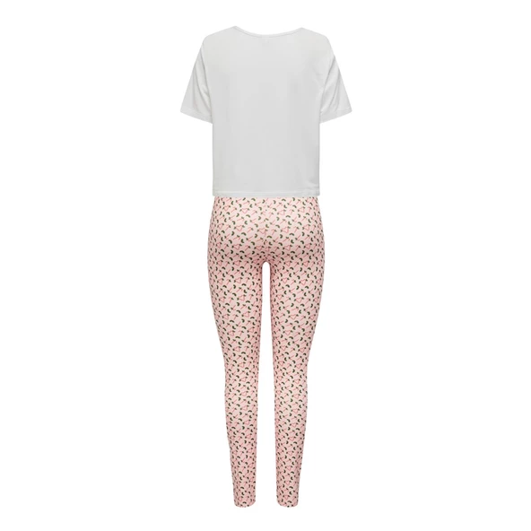 Only Minimalist Crop Kadın Pijama Takımı - Kısa Kol Rahat Uyku - 4