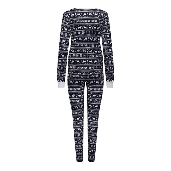 Only Uzun Kol Gece Pijama Takımı - Rahat ve Sıcak Kışlık Desen - 4