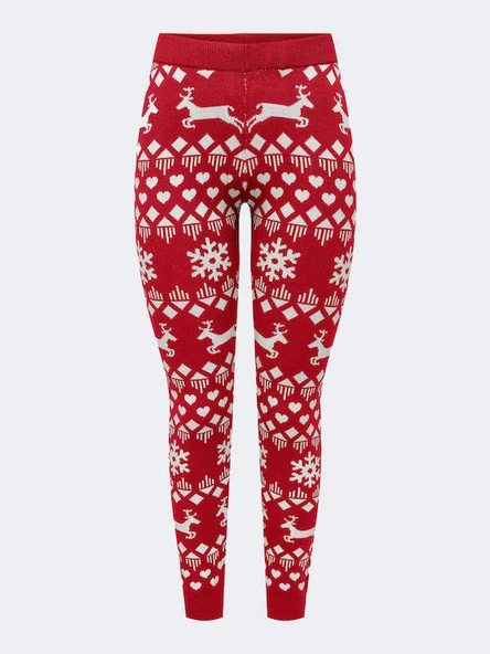 Only Kadın Kışlık Desenli Tayt - Yumuşak & Rahat - 3