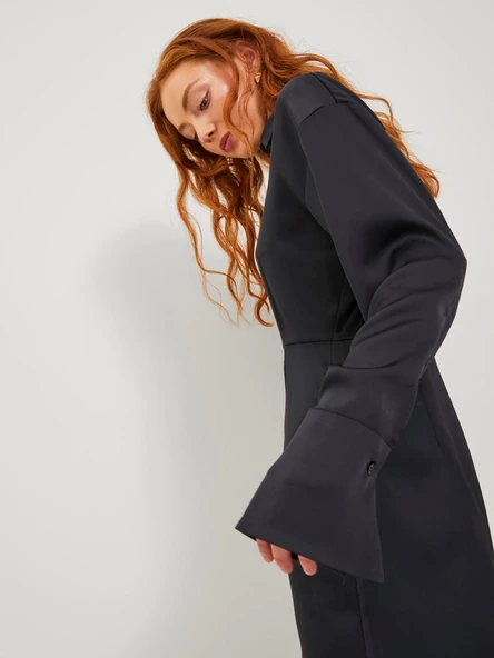 Jack&Jones JJXX Minimalist Saten Mini Elbise - Günlük & Parti - Resim 5