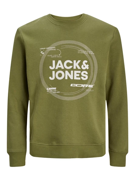 Jack&Jones Erkek Oversize Sweatshirt - Minimalist Tasarım - Günlük Kullanım - 5