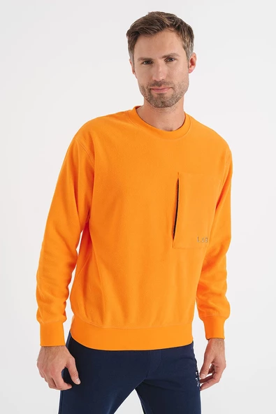 Jack&Jones Erkek Oversize Sweatshirt - Minimalist Stil - Günlük Kullanım