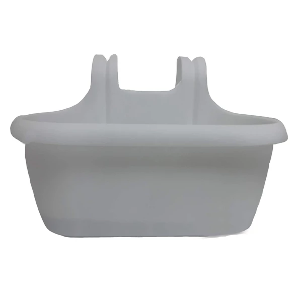 Poliwork Nergiz Kolay Askı Plastik Renkli Balkon Saksısı 40 cm - 6