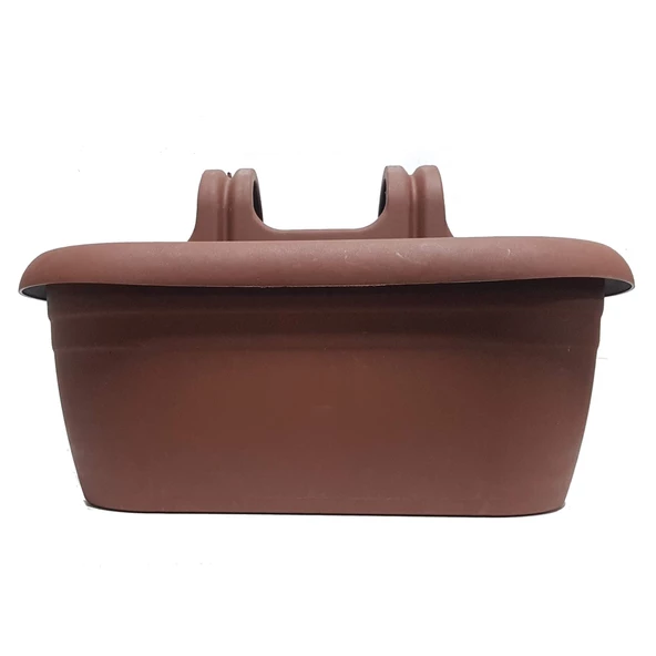 Poliwork Nergiz Kolay Askı Plastik Renkli Balkon Saksısı 40 cm - 8