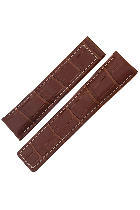 Hakiki Deri Tag Heuer Uyumlu Saat Kayışı 22x20 mm Klipsli modeller için ürün görseli 1