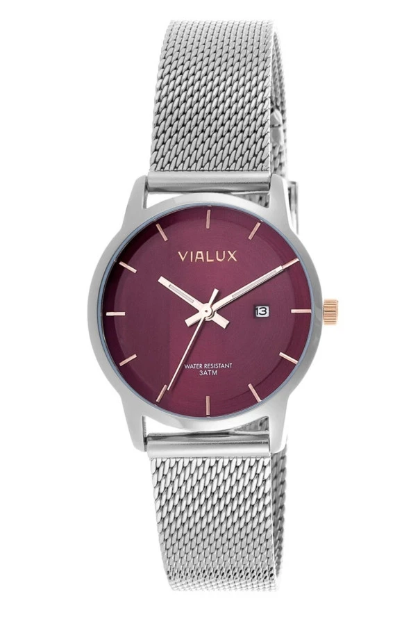 Aj536s-14sr Çelik Kasa Çelik Hasır Kordon Kadın Kol Saati ürün görseli 1