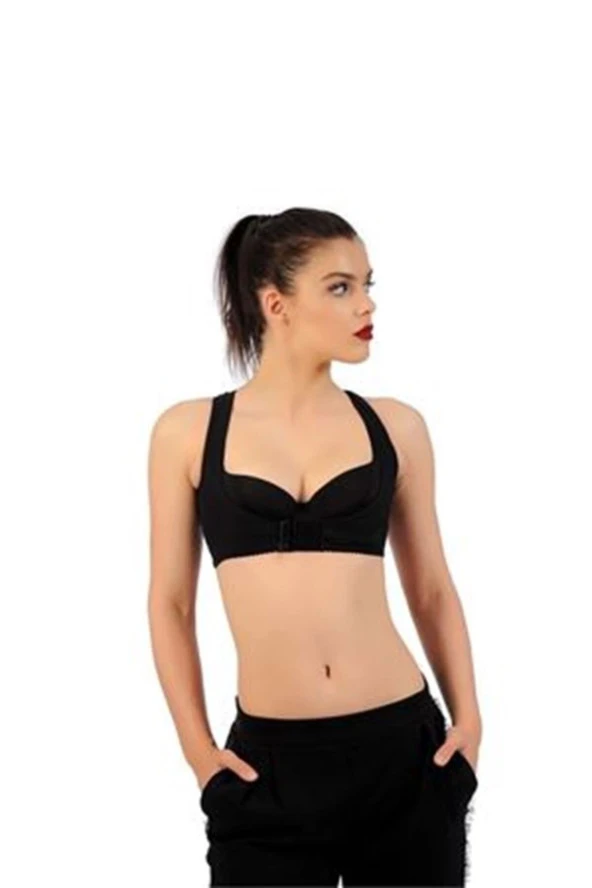 Esns Siyah Kadın Sırt Toparlayıcı Göğüs Dikleştirici Korse - 795 ürün görseli
