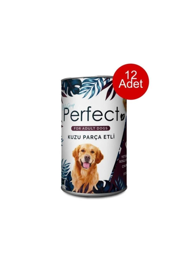 Parça Kuzu Etli Köpek Konservesi 400 gr X 12 Adet