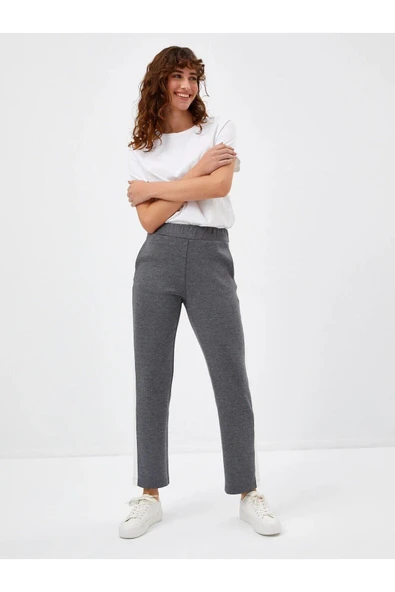 Faik Sönmez Minimalist Yan Şerit Detaylı Kadın Eşofman Altı - Rahat ve Şık - 3