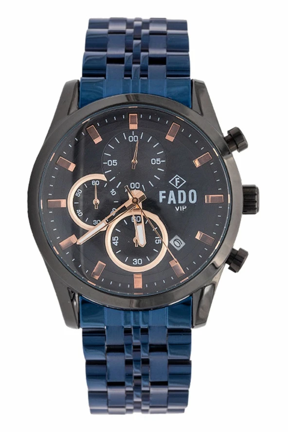 Rh 0029 Çelik Kordonlu Mavi Saat ürün görseli 1