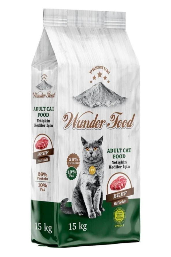 Biftekliı 15 kg  Yetişkin Kedi Maması