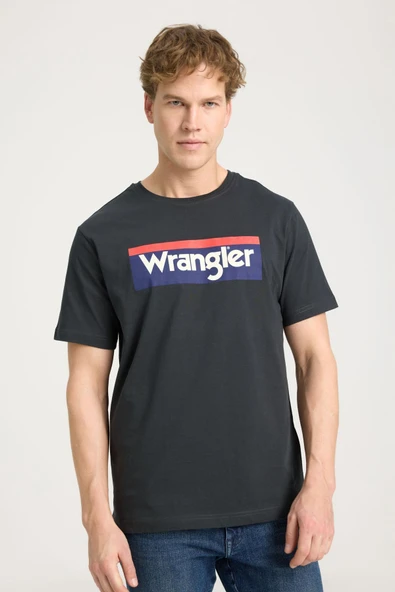 Wrangler Oversize Erkek T-Shirt - Kısa Kol - Minimalist Tarz ürün görseli 1