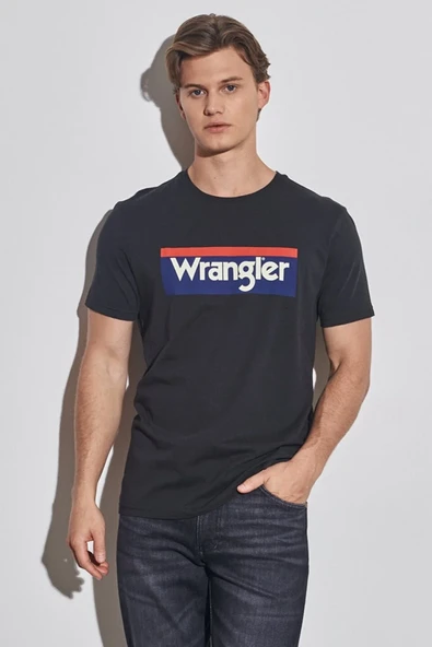 Wrangler Oversize Erkek T-Shirt - Kısa Kol - Minimalist Tarz - Resim 7