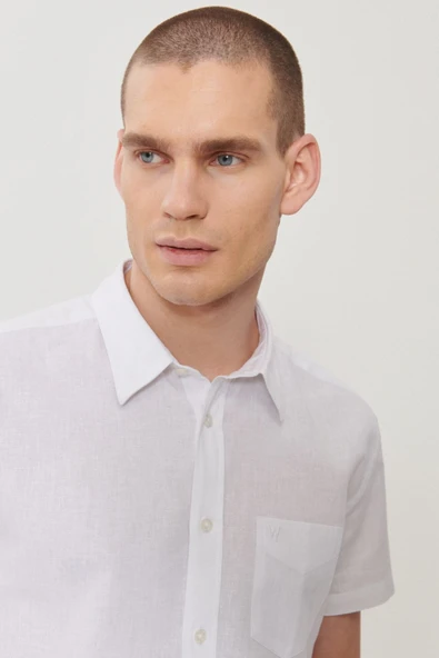 Wrangler Oversize Kısa Kol Erkek Gömlek - Minimalist Stil - 9