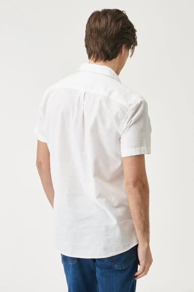 Wrangler Oversize Kısa Kol Erkek Gömlek - Minimalist Stil - 5