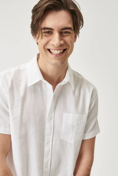 Wrangler Oversize Kısa Kol Erkek Gömlek - Minimalist Stil - 3