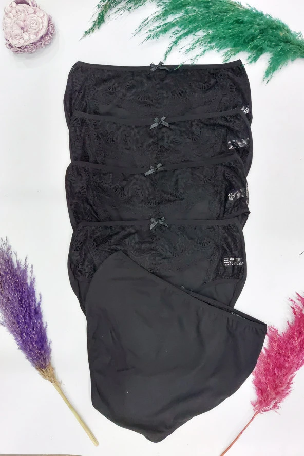 5'li Karışık Renk Kadın Külot Seven Days Bato Kadın Külot - Resim 2