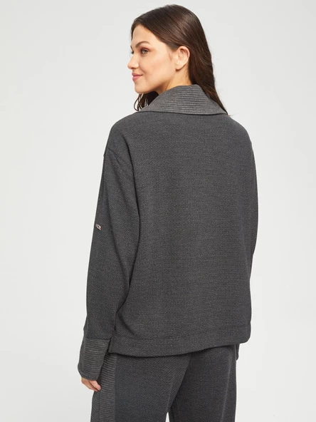 Faik Sönmez Oversize Fermuarlı Kadın Pijama Takımı - Rahat ve Şık - 6