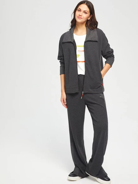 Faik Sönmez Oversize Fermuarlı Kadın Pijama Takımı - Rahat ve Şık - 2