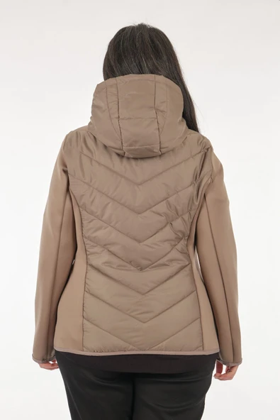 Faik Sönmez Kapüşonlu Minimalist Kadın Mont - Günlük Kullanım - 5