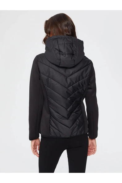 Faik Sönmez Kapüşonlu Minimalist Kadın Mont - Günlük Kullanım - 11