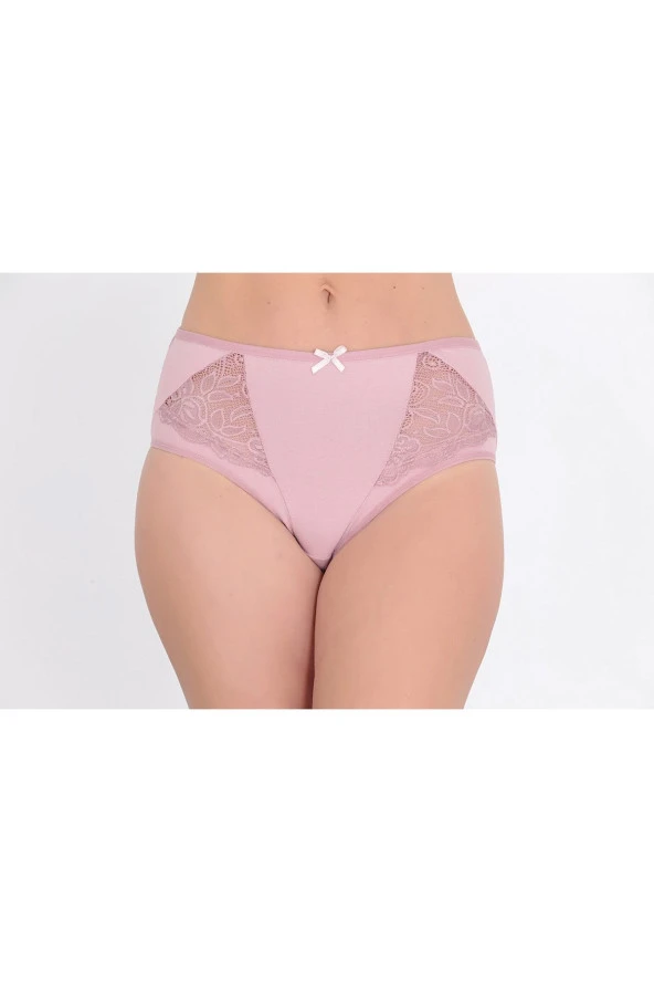 Dantel Detaylı Günlük Kadın Külot Gül Kurusu ürün görseli