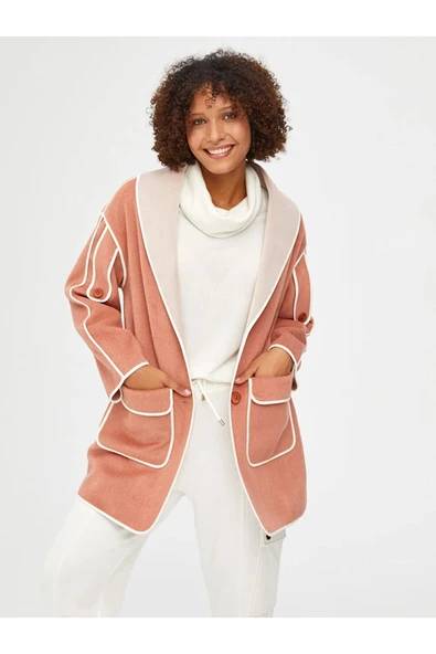 Faik Sönmez Oversize Midi Kaban - Minimalist Tasarım - 2