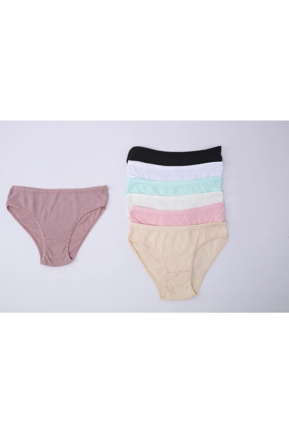 Düz Renk Desenli Külot 7li Paket ürün görseli