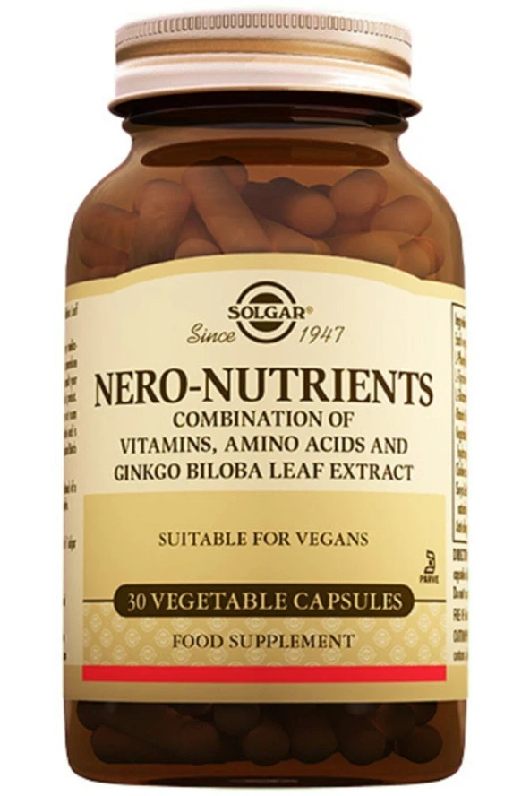 Solgar Nero Nutrients 30 Tablet ürün görseli