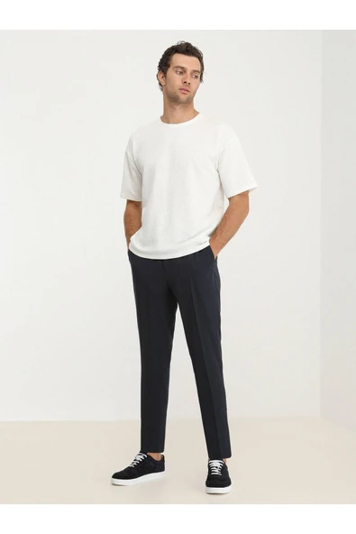 Kip Oversize Kısa Kol Yuvarlak Yaka Minimalist Erkek T-Shirt TSH-1348 - Günlük Kullanım - 7