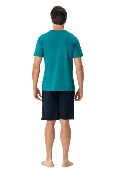 U.s. Polo Assn. 18775 Erkek Yuvarlak Yaka Kısa Kollu Şortlu Pijama Takımı - 2