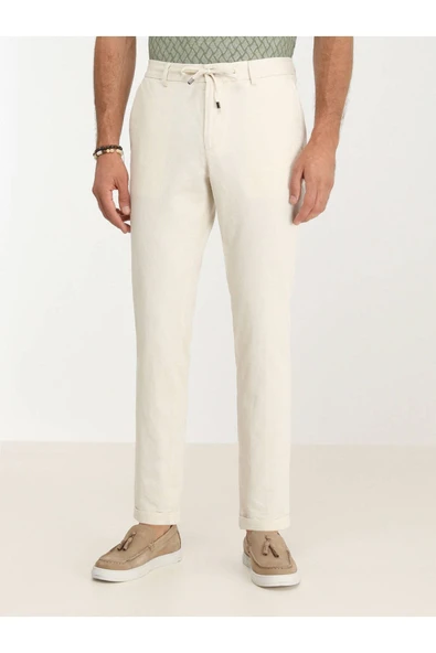 Kip Erkek Regular Fit Keten Pantolon - Minimalist Stil - PANT-2482 - 2
