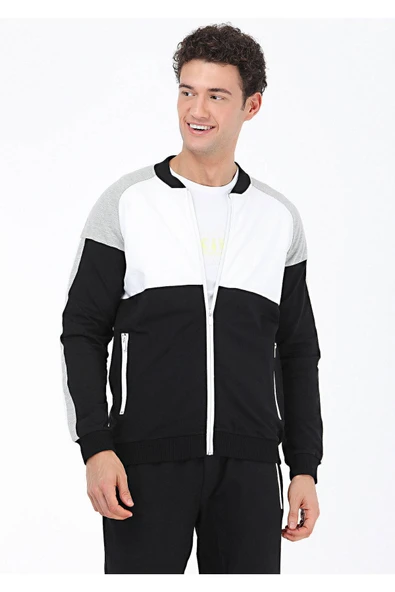 Kip Erkek Oversize Fermuarlı Sweatshirt - Minimalist Spor Tarzı