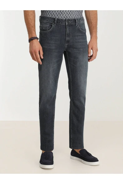 Kip Minimalist Erkek Jean Pantolon - Regular Fit Günlük Kot - 2